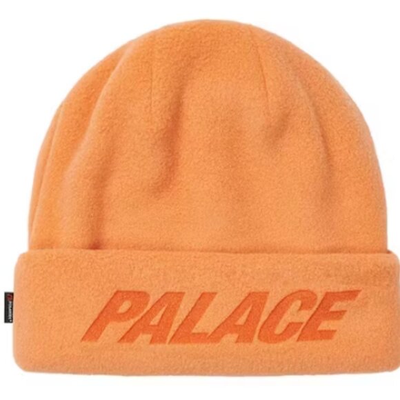 Palace Other - Palace Skateboards Polartec Lazer Beanie Orange L/XL FW23 Spellot Pocket Bright